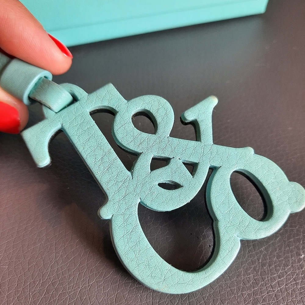 Tiffany & Co.® bag charm in Tiffany Blue® leather
